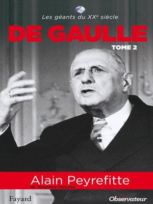 cover image of De Gaulle tome 2